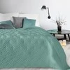 Eurofirany DESIGN 91 ALARA / 1 Lovatiesė su geometriniu raštu, įspaustu karšto spaudimo technika (hot press), 170X210 cm, spalva: turkio
