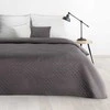 Eurofirany DESIGN 91 BONI / 5 Lovatiesė su karšto spaudimo technika įspaustu skiautinių motyvu, 170X210 cm, spalva: grafito Lovatiesė