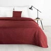 Eurofirany DESIGN 91 BONI / 6 Lovatiesė, dygsniuota karšto spaudimo būdu su lapų raštu, 170X210 cm, spalva: plytų Lovatiesė