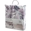 Eurofirany Dekoratyvinis pledas 220x240 cm, purpuriniai pilki lapai, velvetinė lovatiesė, minkštas miegamojo dekoras, stilingas lovos užtiesalas Lovatiesė
