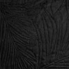 Eurofirany DESIGN 91 LUIZ / 4 Aksominė lovatiesė, dygsniuota karšto spaudimo būdu su palmių lapų raštu, 170X210 cm, spalva: juoda Lovatiesė