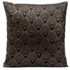 Eurofirany DESIGN 91 AGNES Pagalvės užvalkalas su sidabriniu rytietišku raštu, 40x40 cm, spalva: juoda