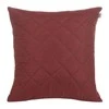 Eurofirany DESIGN 91 ALARA / 3 Pagalvės užvalkalas su geometriniu raštu, dygsniuotu karšto spaudimo būdu (hot press), 40X40 cm, spalva: bordinė
