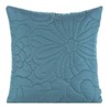 Eurofirany DESIGN 91 ALARA / 4 Pagalvės užvalkalas su įspaustu karšto spaudimo būdu gėlių raštu, 40X40 cm, spalva: mėlyna