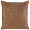 Eurofirany DESIGN 91 LUIZ / 3 Aksominis pagalvės užvalkalas, dygsniuotas karšto spaudimo būdu (hot press) geometriniu raštu, 40X40 cm, spalva: plytų