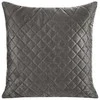 Eurofirany DESIGN 91 LUIZ / 3 Aksominis pagalvės užvalkalas, dygsniuotas karšto spaudimo būdu (hot press) geometriniu raštu, 40X40 cm, spalva: grafito
