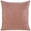 Eurofirany DESIGN 91 LUIZ / 3 Aksominis pagalvės užvalkalas, dygsniuotas karšto spaudimo būdu (hot press) geometriniu raštu, 40X40 cm, spalva: rožinė