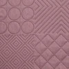 Eurofirany DESIGN 91 BONI / 5 Lovatiesė su karšto spaudimo technika įspaustu skiautinių motyvu, 170X210 cm, spalva: rožinė Lovatiesė