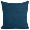 Eurofirany DESIGN 91 BONI / 6 Pagalvės užvalkalas su karšto spaudimo būdu įspaustu lapų raštu, 40X40 cm, spalva: mėlyna