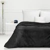 Eurofirany DESIGN 91 CINDY5 Minkštas ir švelnus pledas su įspaustu eglutės raštu, 150X200 cm, spalva: juoda