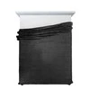 Eurofirany DESIGN 91 CINDY5 Minkštas ir švelnus pledas su įspaustu eglutės raštu, 170X210 cm, spalva: juoda