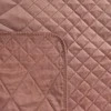 Eurofirany DESIGN 91 LUIZ / 3 Aksominė lovatiesė, dygsniuota karšto spaudimo būdu su geometriniu raštu, 170X210 cm, spalva: rožinė Lovatiesė