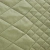 Eurofirany DESIGN 91 LUIZ / 3 Aksominė lovatiesė, dygsniuota karšto spaudimo būdu su geometriniu raštu, 220X240 cm, spalva: šviesi žalia Lovatiesė