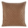 Eurofirany DESIGN 91 LUIZ / 3 Aksominis pagalvės užvalkalas, dygsniuotas karšto spaudimo būdu (hot press) geometriniu raštu, 40X40 cm, spalva: plytų