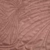 Eurofirany DESIGN 91 LUIZ / 4 Aksominė lovatiesė, dygsniuota karšto spaudimo būdu su palmių lapų raštu, 220X240 cm, spalva: rožinė Lovatiesė
