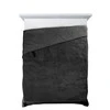 Eurofirany DESIGN 91 LUIZ / 4 Aksominė lovatiesė, dygsniuota karšto spaudimo būdu su palmių lapų raštu, 170X210 cm, spalva: juoda Lovatiesė