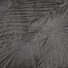 Eurofirany DESIGN 91 LUIZ / 4 Aksominė lovatiesė, dygsniuota karšto spaudimo būdu su palmių lapų raštu, 170X210 cm, spalva: grafito Lovatiesė