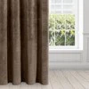 Eurofirany DIVA LINE RIA Minkšto aksomo naktinė užuolaida, 140X250 cm, kilpos / žiedai, spalva: ruda