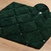 Eurofirany CHIC minkštas kilimėlis, dekoruotas geometriniu raštu su kristalais, 50X70 cm, spalva: juoda