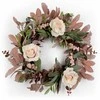 Eurofirany KW/WREATH/11 40CM ŽALIA+ROŽINĖ