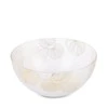 Eurofirany LIMITED COLLECTION BLANCA5 Dubenėlis su lapų motyvu, ∅ 25 X 13 cm, spalva: balta / auksinė