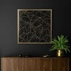 Eurofirany LIMITED COLLECTION LILI2 Paveikslas su auksiniu atspaudu aukso spalvos rėmelyje, 53X53 cm