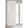 Eurofirany LIMITED COLLECTION BLANCA3A Naktinė užuolaida iš minkšto aksomo su geometriniu raštu, 140X270 cm, juosta, spalva: šampano