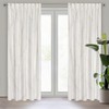 Eurofirany LIMITED COLLECTION BLANCA3A Naktinė užuolaida iš minkšto aksomo su geometriniu raštu, 140X270 cm, juosta, spalva: šampano