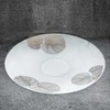 Eurofirany LIMITED COLLECTION BLANCA5 Dekoratyvinė lėkštė su lapų motyvu, ∅ 37 X 4 cm, spalva: balta/auksinė