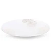 Eurofirany LIMITED COLLECTION BLANCA5 Dekoratyvinė lėkštė su lapų motyvu, ∅ 37 X 4 cm, spalva: balta/auksinė