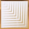 Eurofirany LIMITED COLLECTION BLANCA6 Paveikslas su auksiniu atspaudu aukso spalvos rėmelyje, 53X53 cm, spalva: balta / auksinė