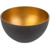 Eurofirany LIMITED COLLECTION Meninio stiklo dubenėlis ALISMA4, ∅ 25 X 15 cm, spalva: ruda/auksinė