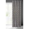 Eurofirany minkšto aksomo užuolaida ARETA su boho stiliaus raštu / 200 g/m2 / 140x250 / sidabro ir aukso spalvos