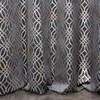 Eurofirany minkšto aksomo užuolaida ARETA su boho stiliaus raštu / 200 g/m2 / 140x250 / sidabro ir aukso spalvos