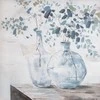 Eurofirany Baltų gėlių aliejinis paveikslas, rankomis tapytas ant drobės, 60x80 cm, tekstūrinis sienos menas svetainei, miegamajam ar biurui, interjero dekoracija