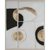 Eurofirany Baltas abstraktus glamour stiliaus rankomis tapytas paveikslas ant drobės, didelis 80x100 cm dekoratyvinis paveikslas svetainei miegamajam, sienų dekoras