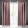 Eurofirany PIERRE CARDIN SIBEL Naktinė užuolaida iš minkšto aksomo, 260 g/m2, 140X270 cm, juosta / tunelis / kabliukai, spalva: pudrinė