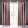 Eurofirany PIERRE CARDIN SIBEL Naktinė užuolaida iš minkšto aksomo, 260 g/m2, 140X270 cm, juosta / tunelis / kabliukai, spalva: pudrinė