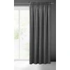 Eurofirany PIERRE CARDIN SIBEL Naktinė užuolaida iš minkšto aksomo, 260 g/m2, 140X270 cm, juosta / tunelis / kabliukai, spalva: plieno