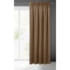 Eurofirany PIERRE CARDIN SIBEL Naktinė užuolaida iš minkšto aksomo, 260 g/m2, 140X270 cm, juosta / tunelis / kabliukai, spalva: ruda