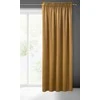 Eurofirany PIERRE CARDIN SIBEL Naktinė užuolaida iš minkšto aksomo, 260 g/m2, 140X270 cm, juosta / tunelis / kabliukai, spalva: auksinė