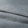 Eurofirany RIA5 Aksominė lovatiesė, dygsniuota tradiciniu siuvimo būdu su banguotu raštu, 170X210 cm, spalva: sidabrinė Lovatiesė