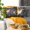 Eurofirany SI/PO/VELVET/01 45X45 Juodas+GOLD