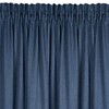 Eurofirany Tamsiai mėlyna pusiau užtemdanti užuolaida, 140x270 cm, minkštas poliesterio audinis su melanžo efektu, paruošta naudojimui su 8 cm juosta, moderniam interjerui, langų uždangalas, namų dekoras