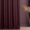Eurofirany TERRA COLLECTION AVINION Naktinė užuolaida iš minkšto audinio su melanžo efektu, 140X250 cm, kilpos /žiedai, spalva: bordinė