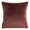 Eurofirany VELVET / 56 Minkšto aksomo pagalvės užvalkalas su kontrastingais apvadais kraštuose, 45X45 cm, spalva: bordinė