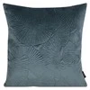 Eurofirany VELVET / 58 Minkšto aksomo pagalvės užvalkalas su įspaustu ginkmedžio lapų raštu, 45X45 cm, spalva: tamsi mėtų