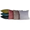 Eurofirany VELVET / 58 Minkšto aksomo pagalvės užvalkalas su įspaustu ginkmedžio lapų raštu, 45X45 cm, spalva: plieno