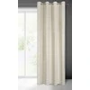 Eurofirany minkšto aksomo užuolaida ARETA su boho stiliaus raštu / 200 g/m2 / 140x250 / kreminės spalvos
