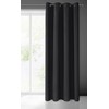 Eurofirany LOGAN blackout tipo temdanti naktinė užuolaida, 135X250 cm, kilpos / žiedai, spalva: juoda